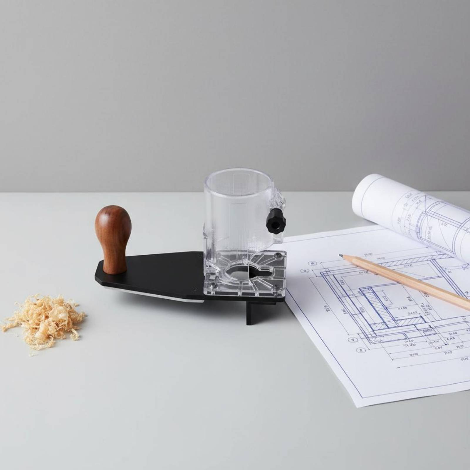 Power Tools Router - Kantenfräsbasis, stabile Steuerung, Rundfräsbasis, Zubehör für