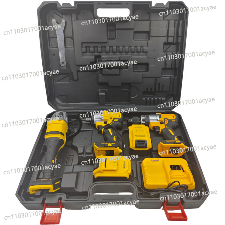 Power Tools Kits - Winkelschleifer & Elektrobohrer Kombi-Set - 3-teiliges
