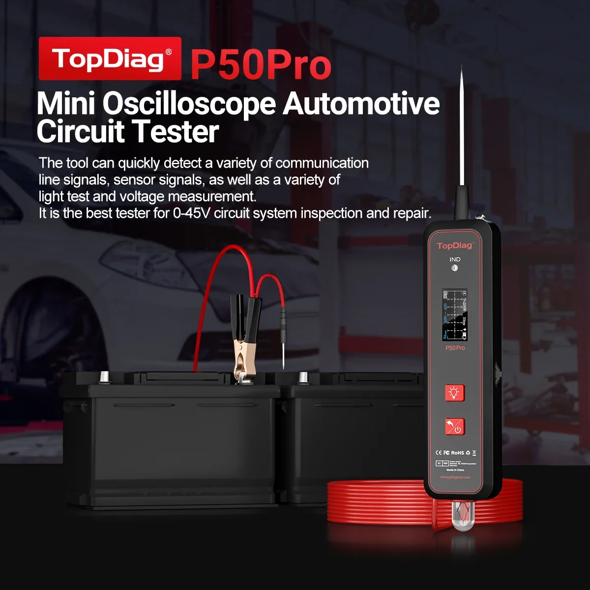 Topdiag P50pro JDiag Mini-Oszi – Power Tools Pro Bewertung und Preis