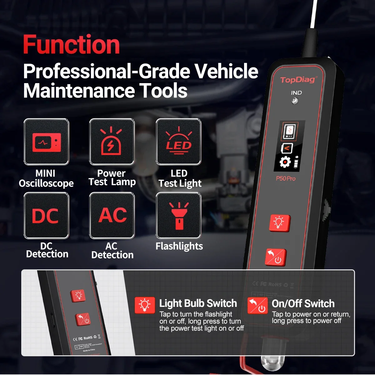 Topdiag P50pro JDiag Mini-Oszi – Power Tools Pro Bewertung und Preis